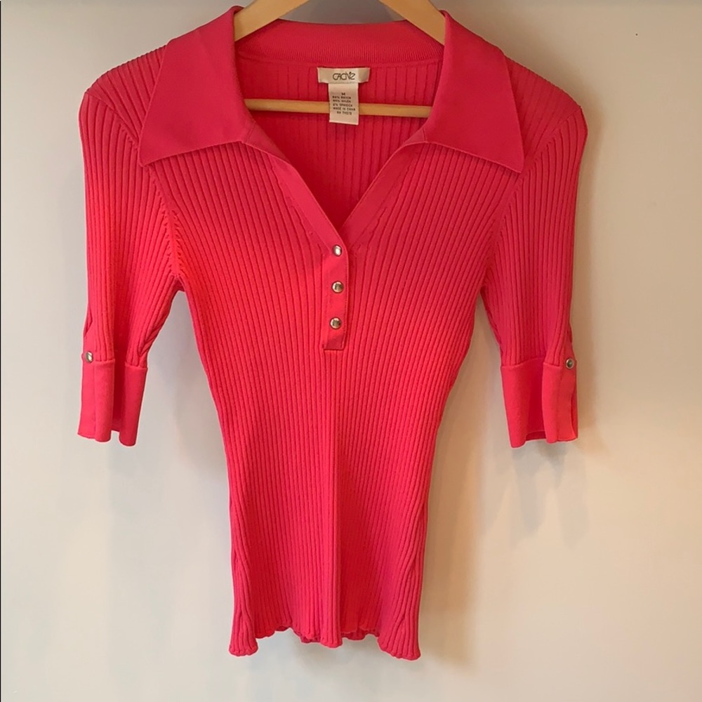 Cache Bright Pink Top